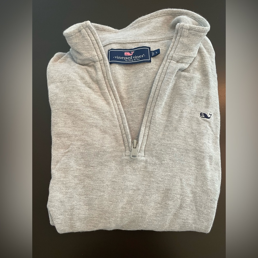 Vineyard Vines Boys Saltwater quarter zip sweater
